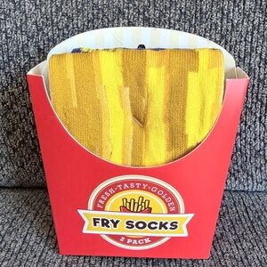 Men’s French fry socks size 8-12 - NWT set of 2